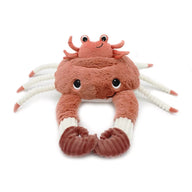 Kuscheltier Krabbe Mama mit Baby in Terracotta