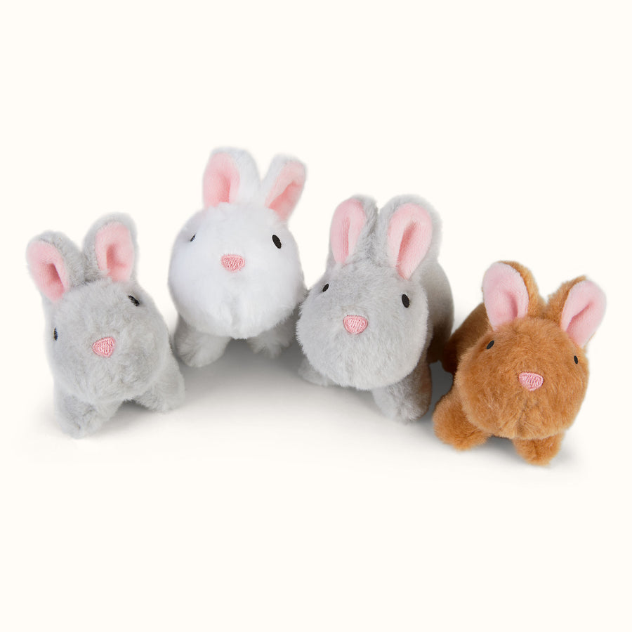 Kuscheltier Hasenbabys, 4 Stück