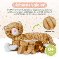 Mamanimals Kuscheltier Katze Orange ab 0 Jahren