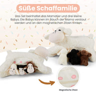 Mamanimals Kuscheltier Schaf Magnetische Zitzen