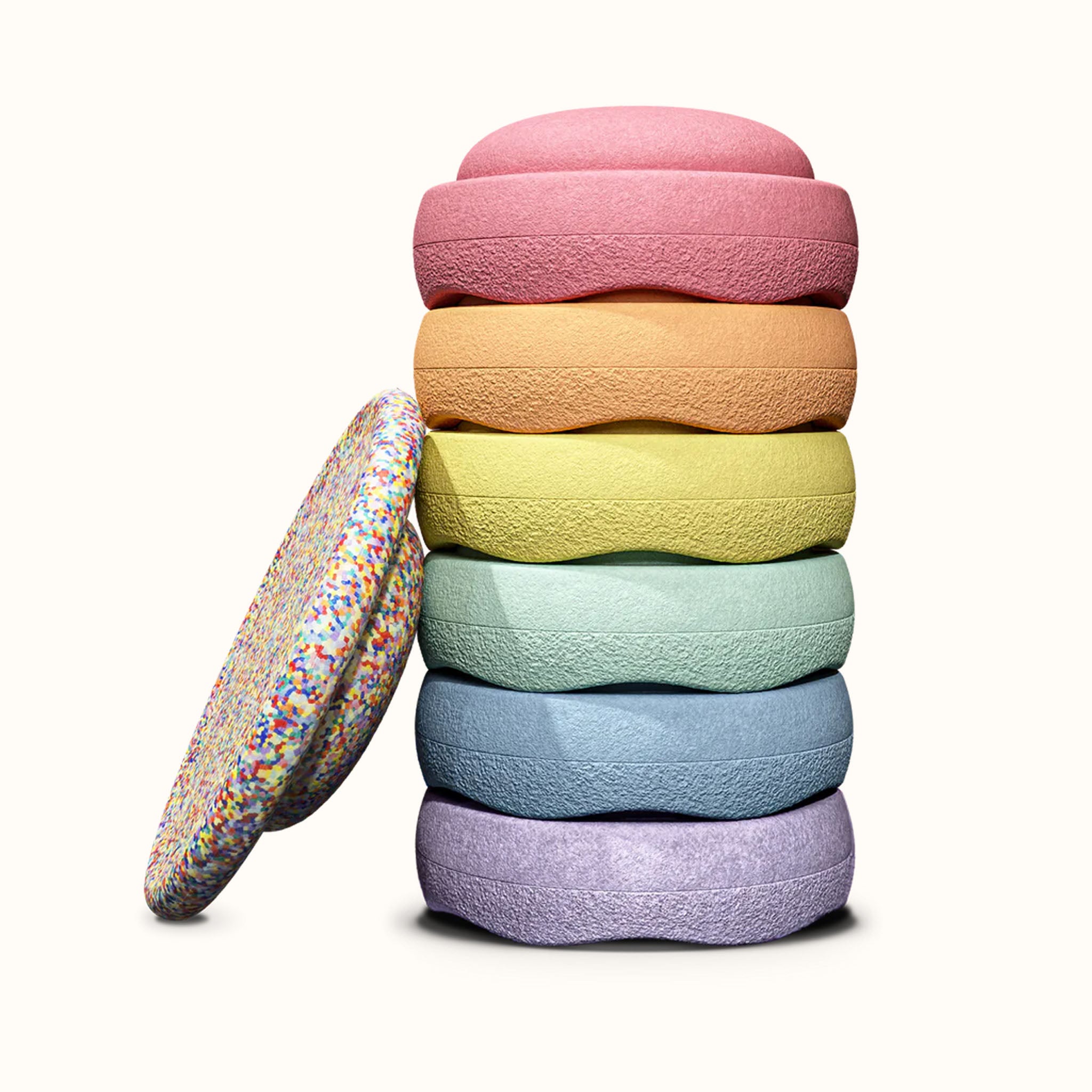 Stapelstein Original Rainbow Pastel 6+1 Bundle