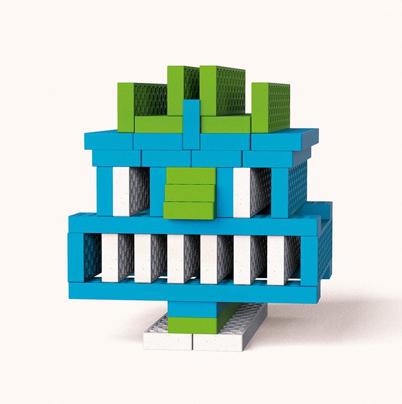 Color combo "Friend Ship" with 40 building blocks
