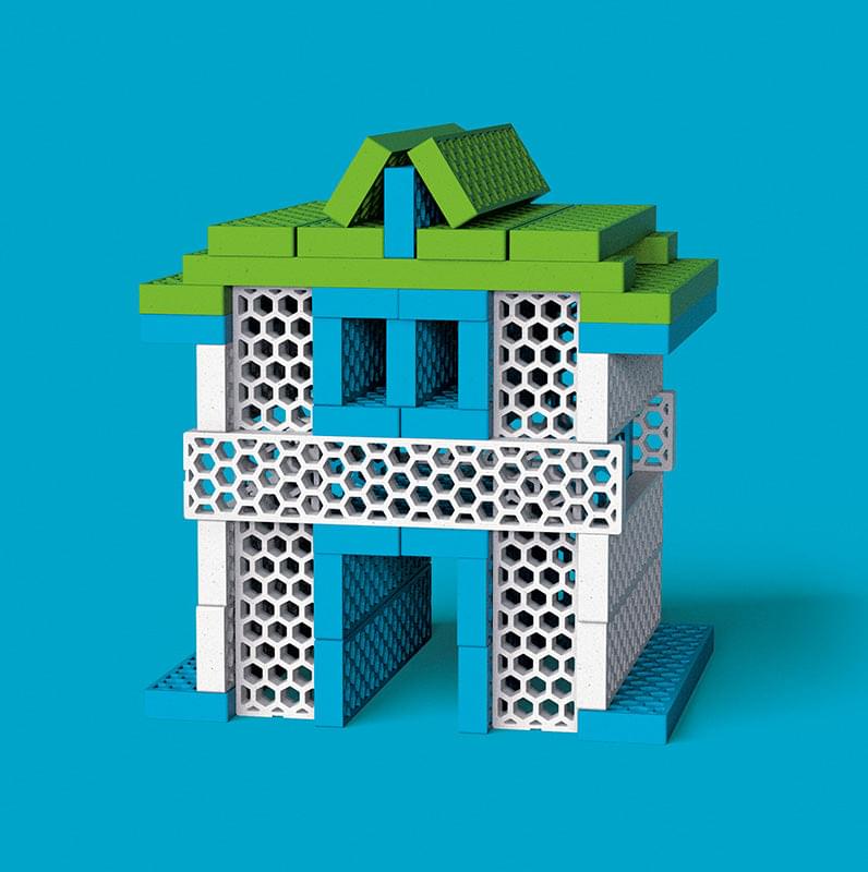 Color combo "Friend Ship" with 40 building blocks