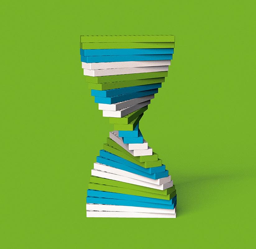 Color combo "Friend Ship" with 40 building blocks