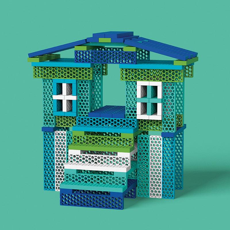 Hello Box "Ocean Mix" with 100 building blocks