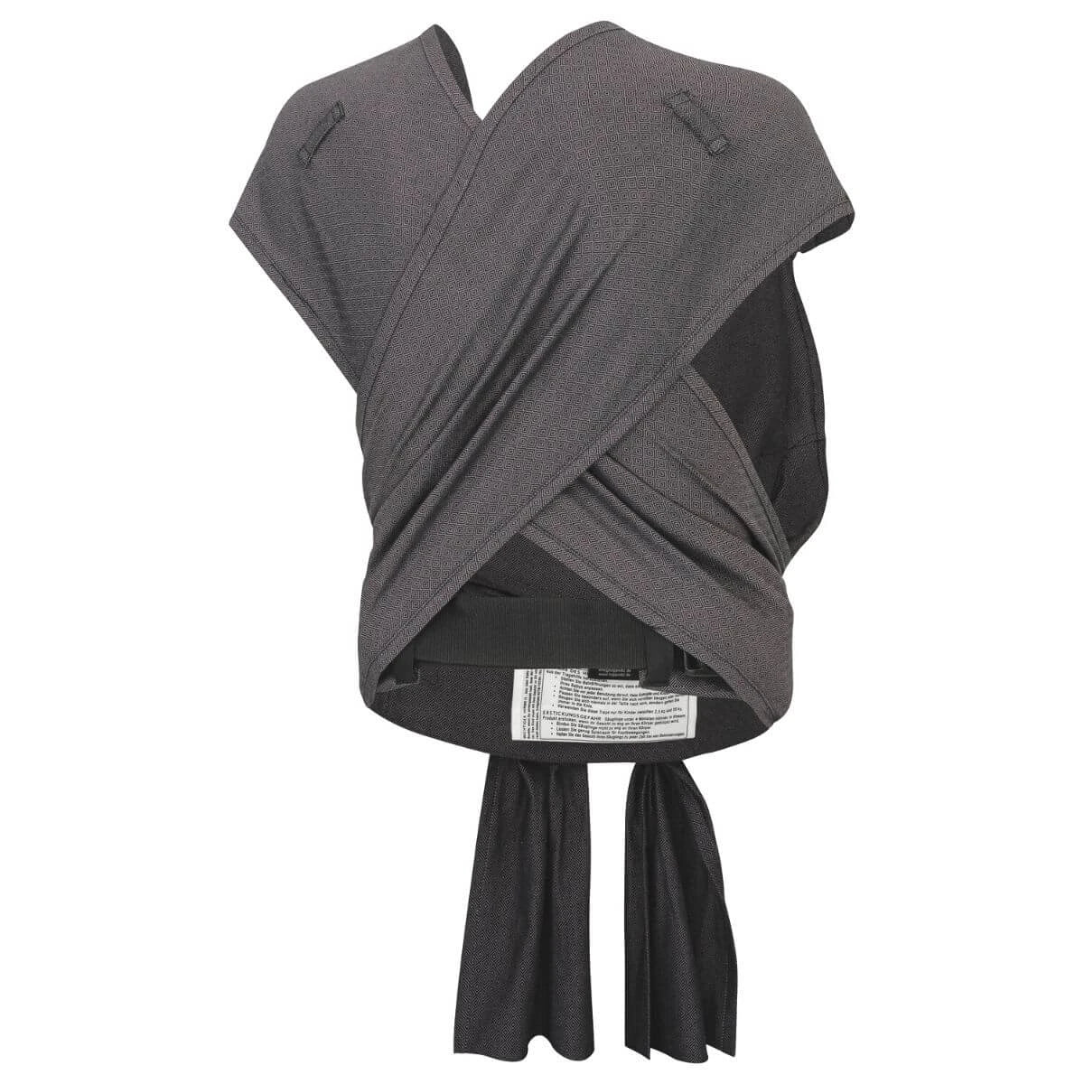 Babytrage Hop-Tye Advanced London grau von Hoppediz