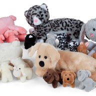 Kuscheltier Hundebabys, 4 Stück