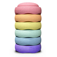 Stapelstein Original Rainbow Pastel 6er Set